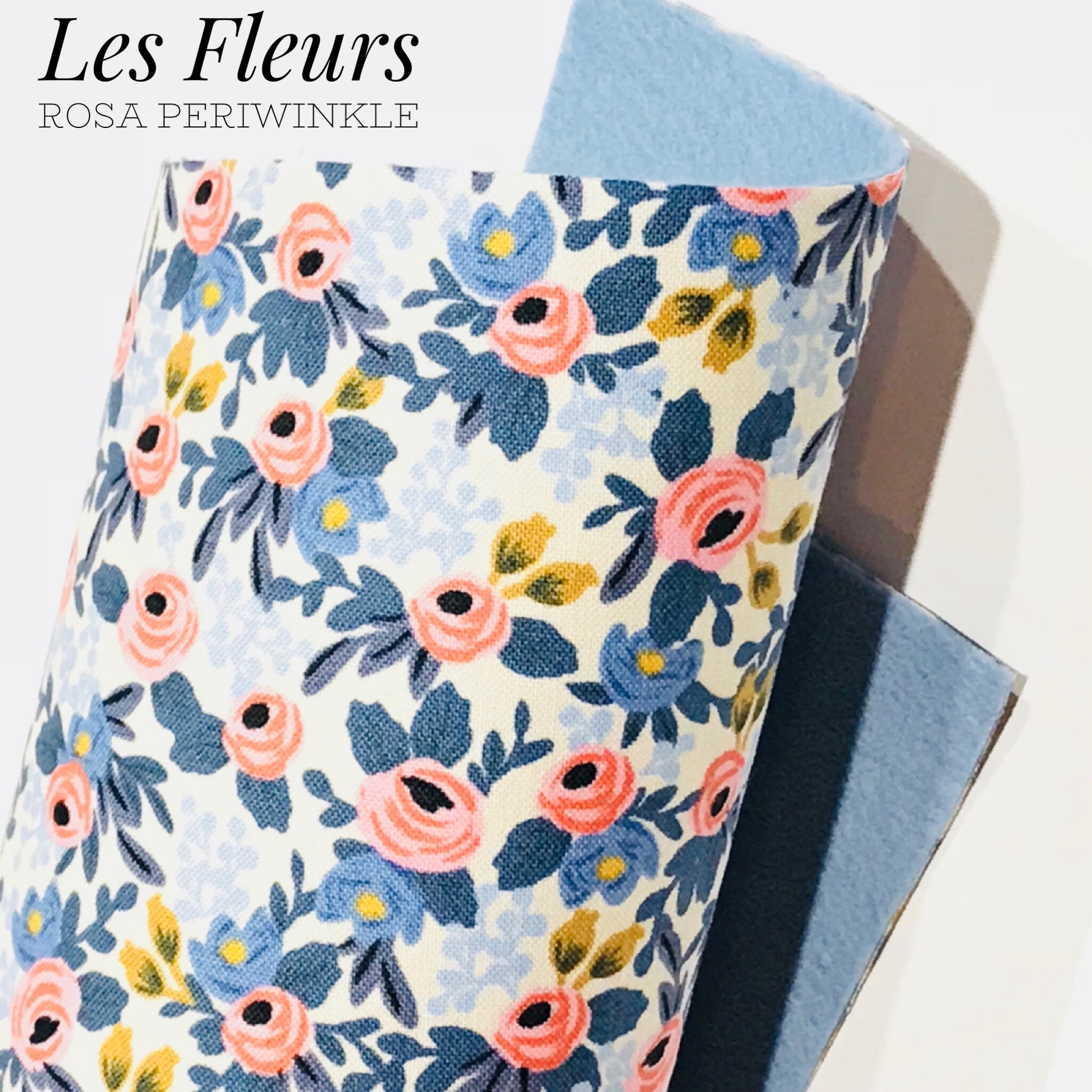 Rosa Periwinkle - Les Fleurs Double Sided Fabric Sheets