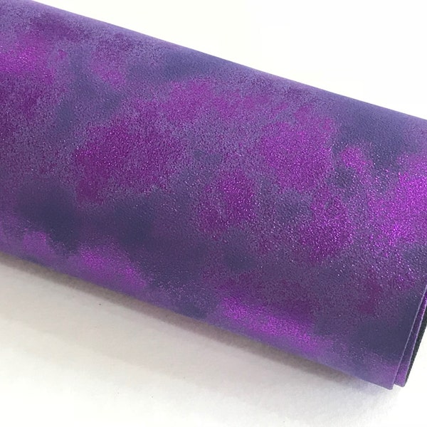 Purple Magenta Shimmer Smooth 0.8mm Leatherette