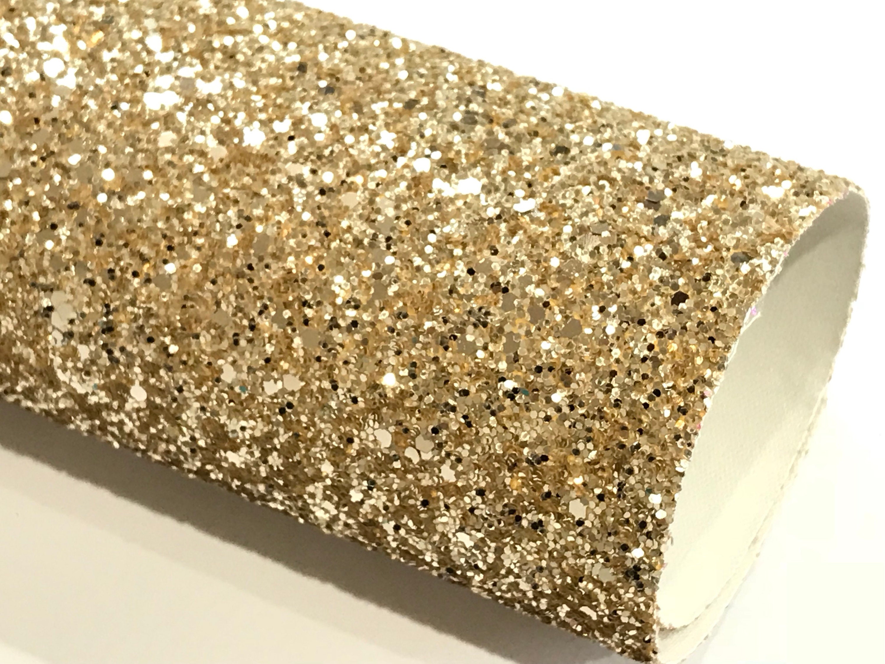 Pale Gold Glitter Fabric Sheet 0.9mm