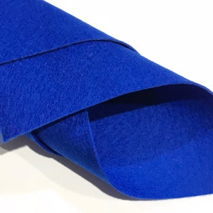 1mm Royal Blue Merino Wool Felt 8 x 11&quot; Sheet - No. 59