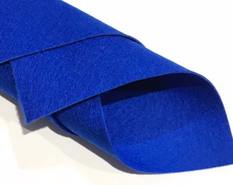 1mm Royal Blue Merino Wool Felt 8 x 11" Sheet - No. 59