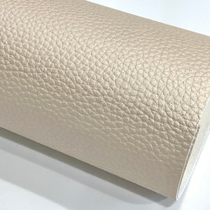Pearl Cream Leatherette Sheet A4 Size Thick 1.0mm Pearl Cream