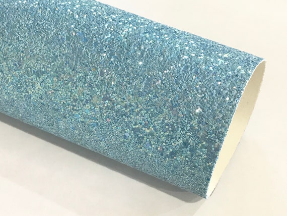 Cinderella Blue Glitter Fabric Sheet 0.9mm Thick A4 or A5 Sheets Il_570xn