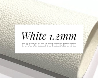 White Leatherette Sheet 1.2mm Thickness - Suitable for Stamping