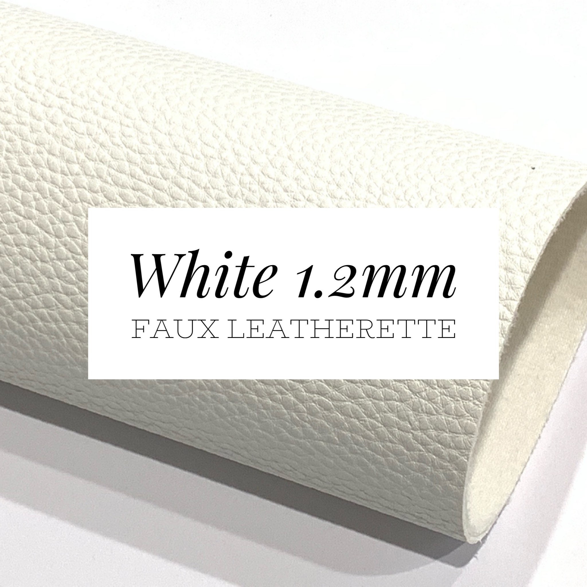 White Leatherette Sheet 1.2mm Thickness Suitable for Stamping