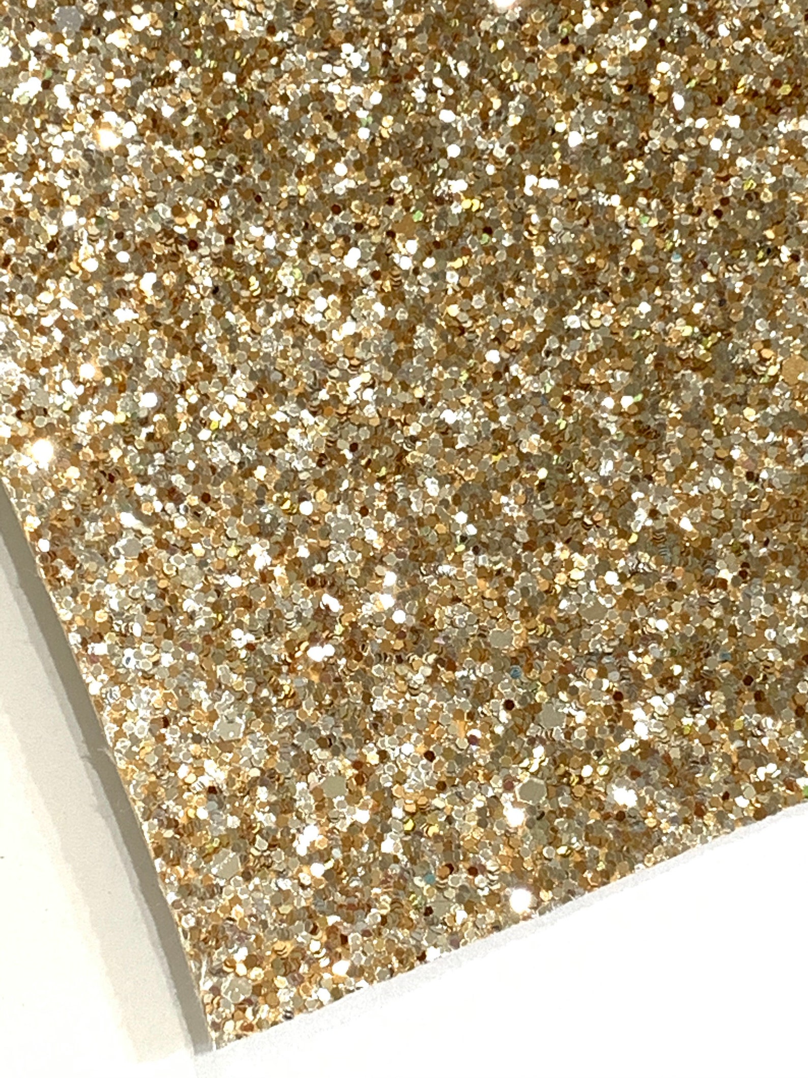 Gold Silver Mix Chunky Glitter Fabric Etsy