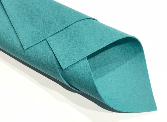 Teal Wool Felt Sheet, Teal Merino Wool, Green Wool, Green Felt