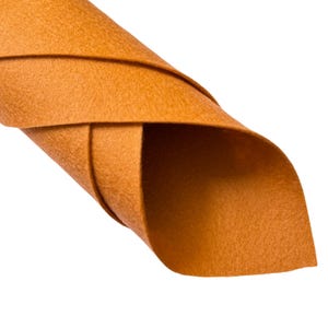 1 mm Ginger Merino Wollfilz 8 x 11 Zoll Platte - Nr. 20- Reiner Wollfilz - Australische Merinowolle