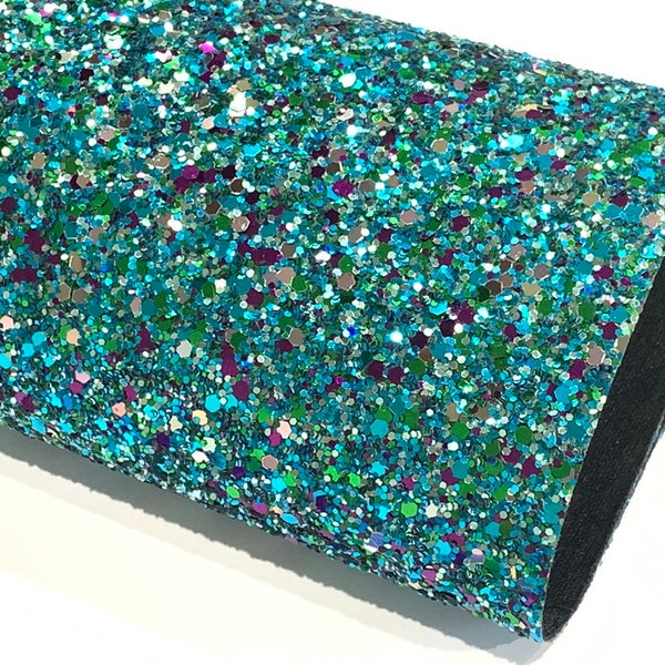 Mermaid Dreams Chunky Glitter Fabric Sheet