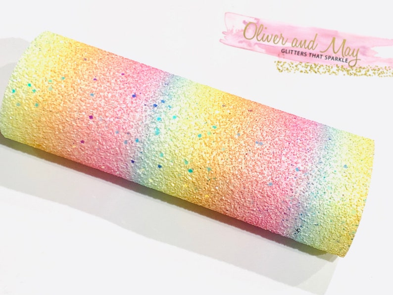 Pastel Rainbow Chunky Glitter