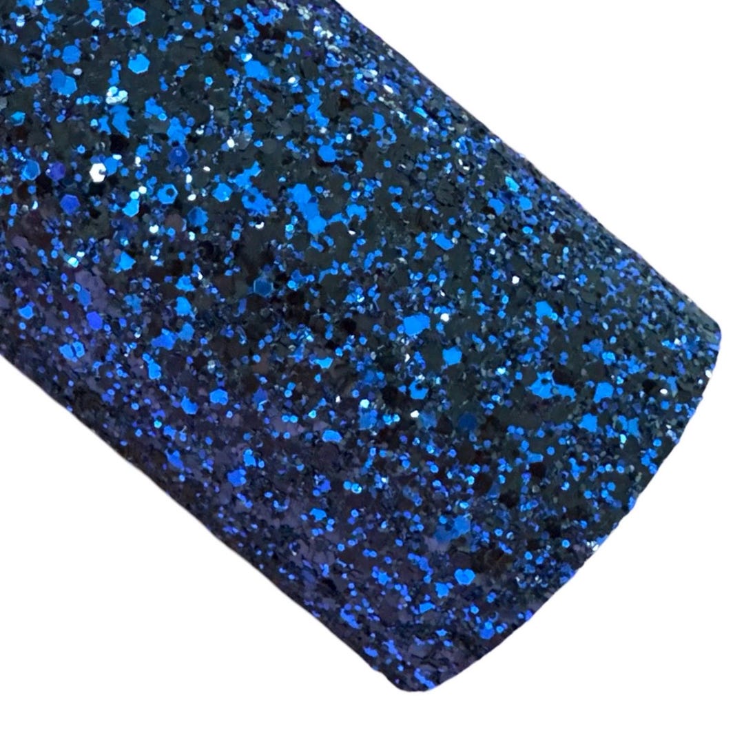 Sottobicchieri in vetro nero con pettirosso glitterato (set da 2