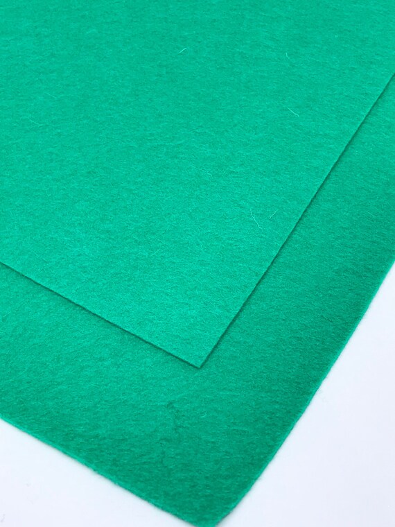 Teal Wool Felt Sheet, Teal Merino Wool, Green Wool, Green Felt