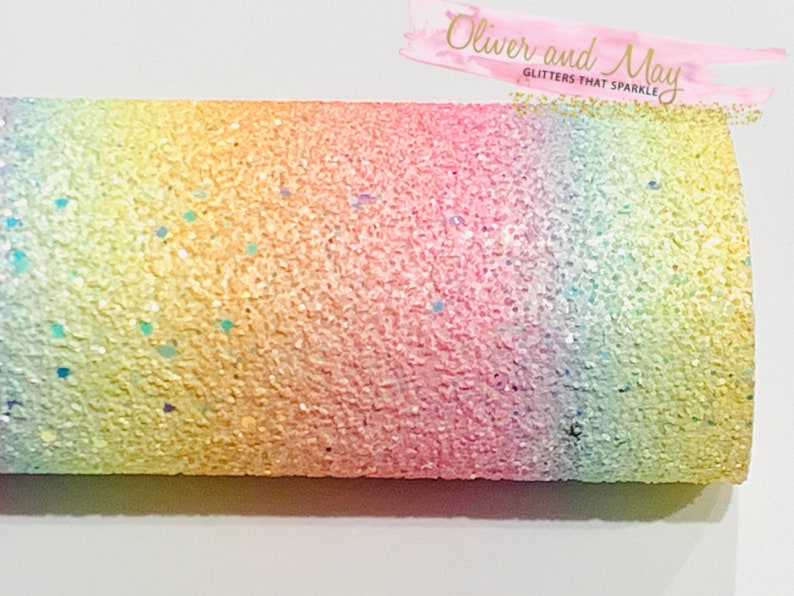 Pastel Rainbow Chunky Glitter