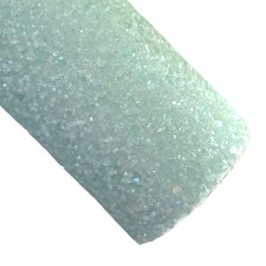 Frosty Crystal Chunky Glitter Leather in Fresh Mint | Glitter Leather Sheets | Bow Making Glitter Leather Sheets | Bow Supplies