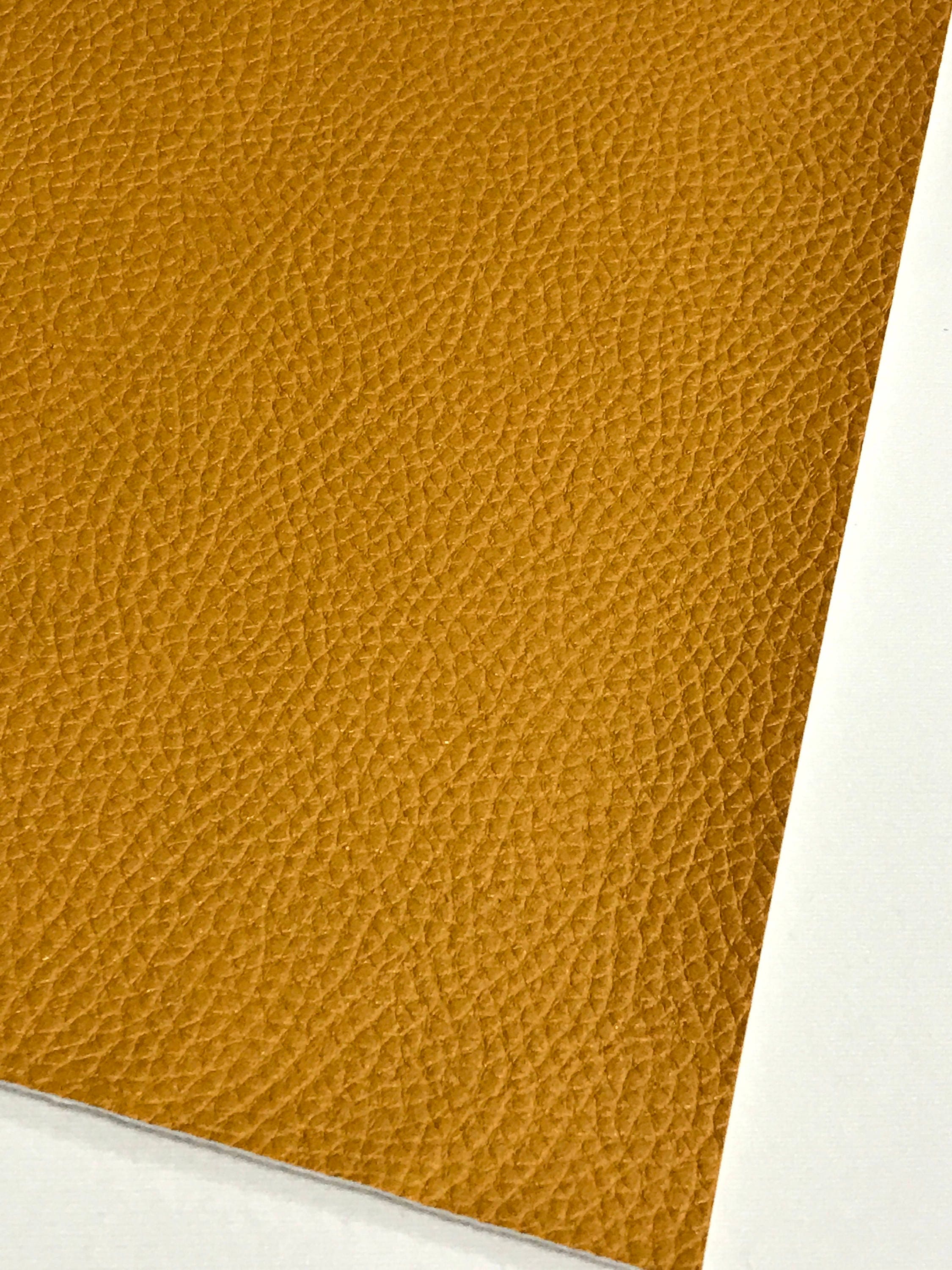 Mustard Thick Textured Leatherette Sheet 1.0mm Thickness A4 or A5 Siz…