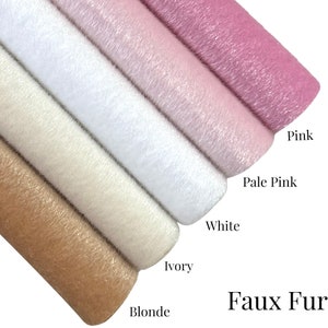 Faux Fur Fabric Sheets in 5 Choices of Colour