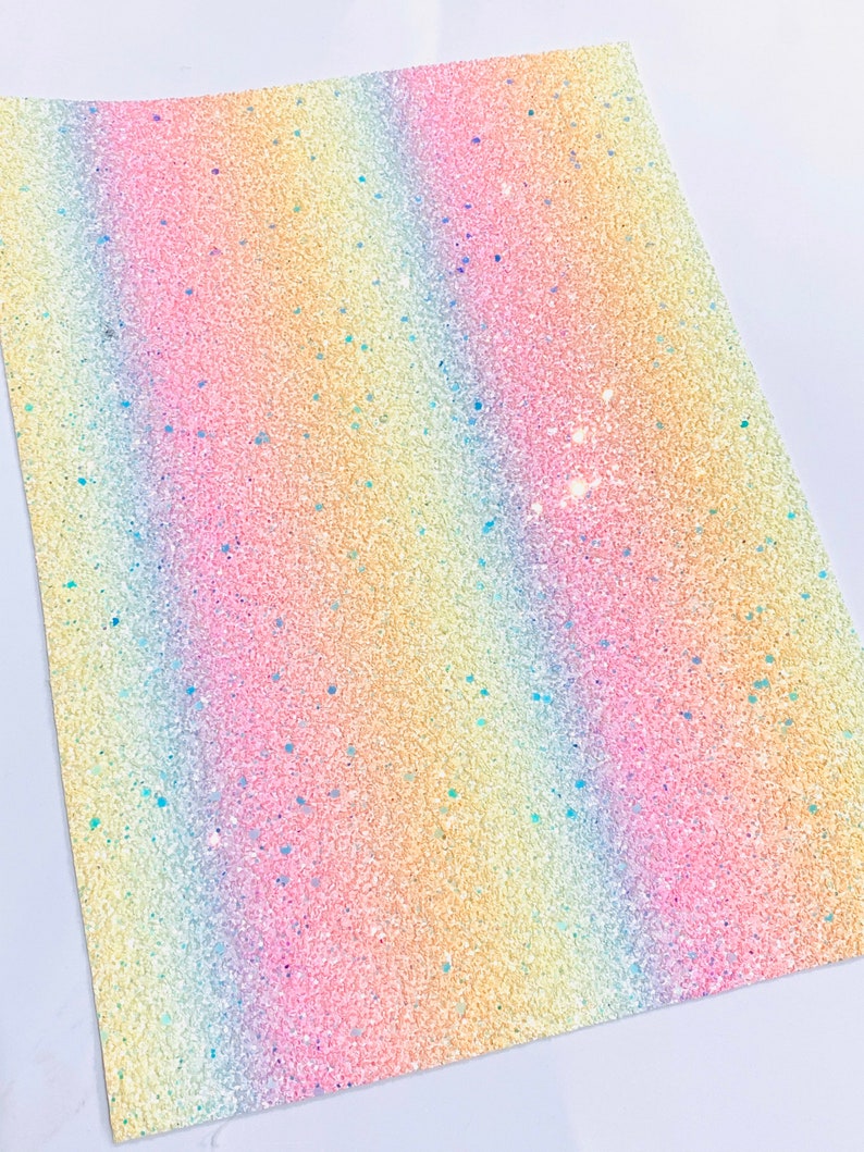 Pastel Rainbow Chunky Glitter