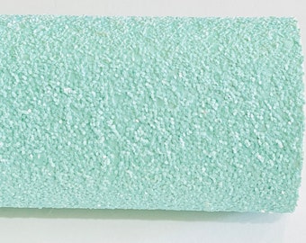 Pale Sea Foam Chunky Glitter Fabric Sheets