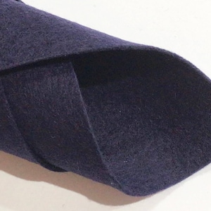 1 mm Midnight Navy Merino Wollfilz 8 x 11 Zoll Platte - Nr. 55- Reiner Wollfilz - Australische Merinowolle