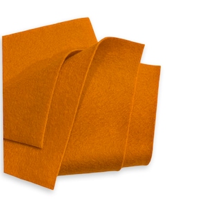Orange 100% Merino Wollfilz Platte