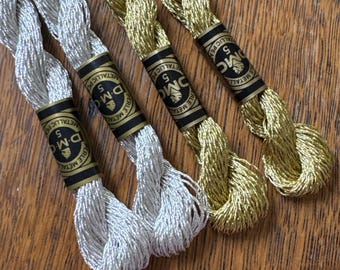 DMC Perle Metallic Gold Nr. 5282 - Größe 5 - Stickgarn