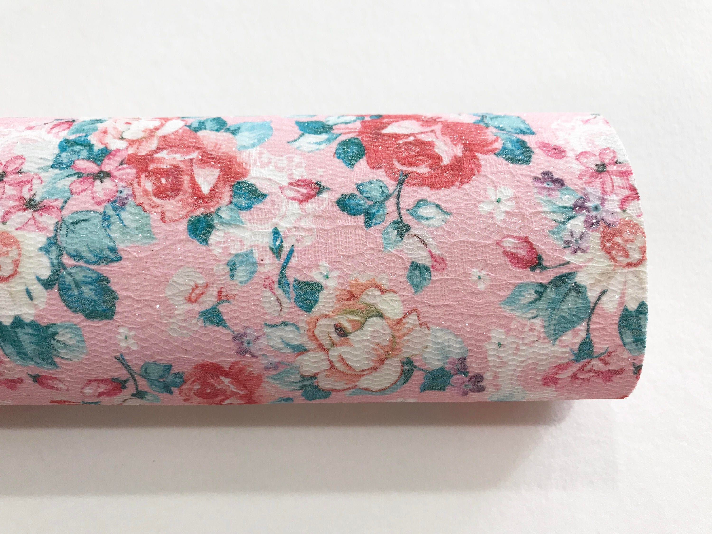 Floral Glitter Lace Fabric Sheet A4 Glitter Lace Etsy