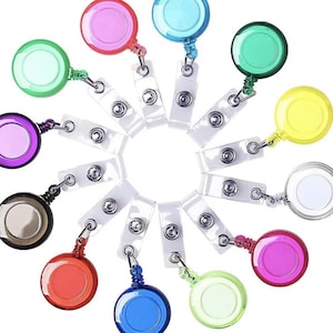 ID Retractable Badge Reels - NEW Choice of 16 colours!