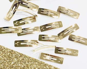 Rectangle Snap Clips in Gold - 50mm, 60mm, 70mm and 80mm
