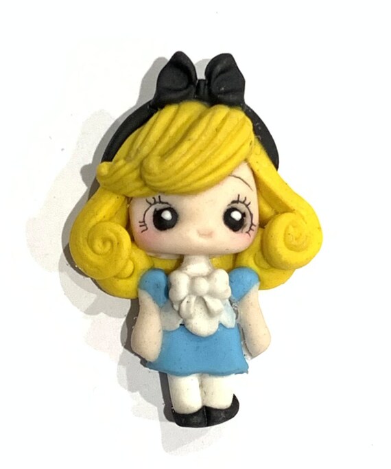 Alice in Wonderland Bow Clay Centre - USA Customers need to read description for terms Il_570xn