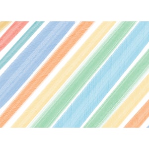 Paper Placemat Pad / Paper Placemat / Easter Paper Placemat / Disposable Paper Placemat / Striped Paper Placemat / Stripes Paper Placemat
