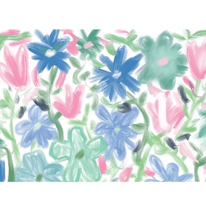 Paper Placemat Pad / Paper Placemat / Easter Paper Placemat / Easter Paper Placemat Pad / Flower Paper Placemat / Disposable Paper Placemat