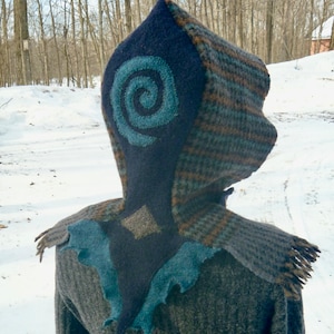 Zauberhafte Spiralhaube