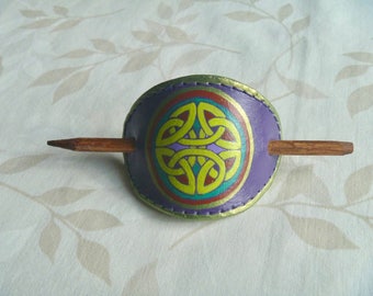 Celtic Knot Hair Barrette // Hair Stick