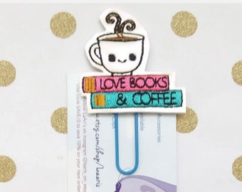 Book lover planner clip- book planner clip- book paper clip- book lover paper clip-book lover planner clip- reading planner clip