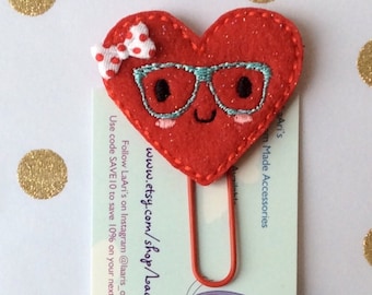 Valentine’s Day paper clip-valentines day planner clip-heart paper clip-planner accessories-planner clips-planner accessory-planner clip