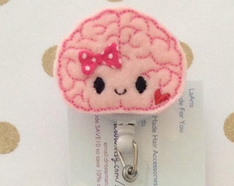 Brain badge reel- Brain badge-nurse badge reel-neuro nurse badge-neurologist badge reel-neurologist nurse gift-neuro nurse-neurology nurse