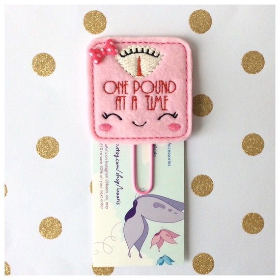 Scale planner clip-weight loss planner clip- diet planner clip-motivational plannner clip-Weight loss tracker -planner clip-planner bookmark