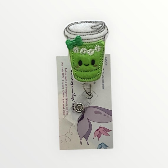 Badge Reel Matcha Matcha IV Bag Badge Reel – Funny Cute Nurse ID Holder Healoop
