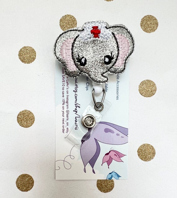 Elephant Badge Reel Elephant Badge-pediatric Badge Reel-pediatric