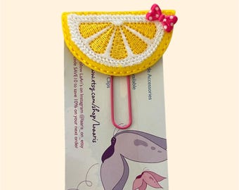 Lemon slice planner clip-lemon planner clip-food planner clip-summer planner clip