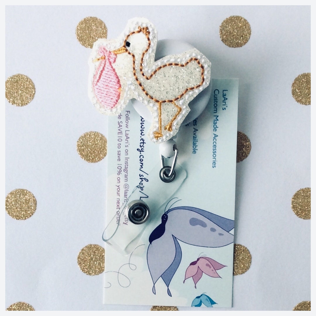 Stork Badge Reel-labor and Deliver Badge-labor & Delivery Nurse Gift-delivery Nurse Gift-obgyn Gift-delivery Nurse Badge-obgyn Badge Reel - Etsy