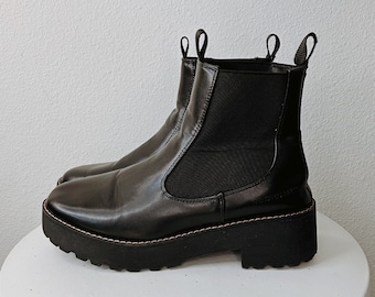 French Connection Mia Black Chelsea Boots