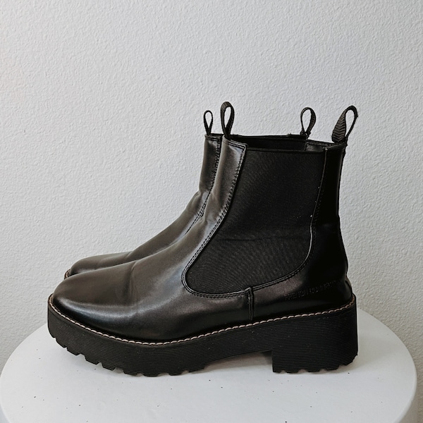 French Connection Mia Black Chelsea Boots