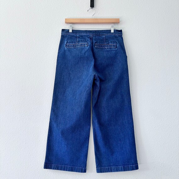 J. Crew rayner Wide Leg Denim Trousers Etsy