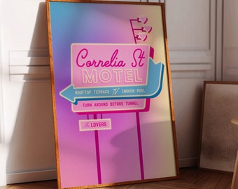 Taylor Swift Cornelia St Motel Print ~ Printable Wall Art ~ Lover Poster ~ Swiftie Gift ~ Instant Digital Download - 4 Sizes