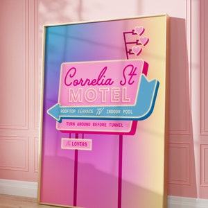 Taylor Swift Cornelia St Motel Print Printable Wall Art Lover Poster Swiftie Gift Instant Digital Download 4 Sizes image 2