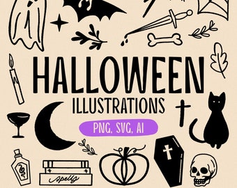 Halloween Fall Illustration Pack