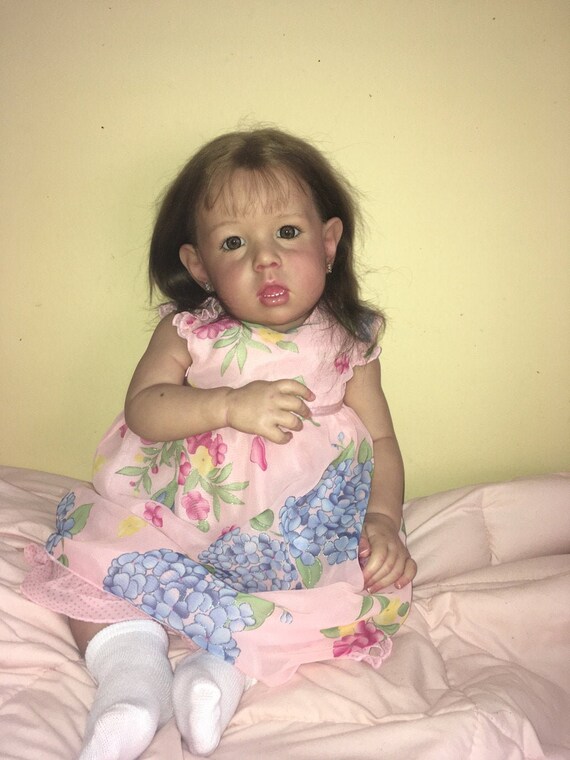 Custom Reborn Baby Liam By Bonnie Brown 28 Inch Toddler Girl Etsy