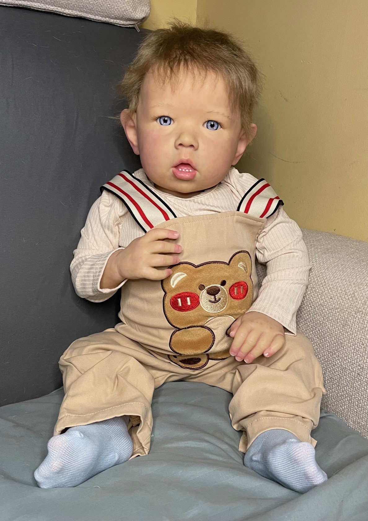 Reborn Baby Liam by Bonnie Brown, 28 Inch Toddler, Full Arms