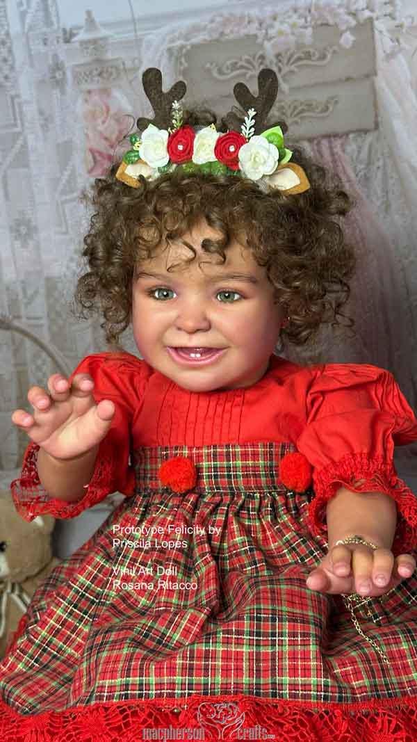 Reborn Baby Felicity by Priscila Lopez, 26 Inche Toddler , Boy or